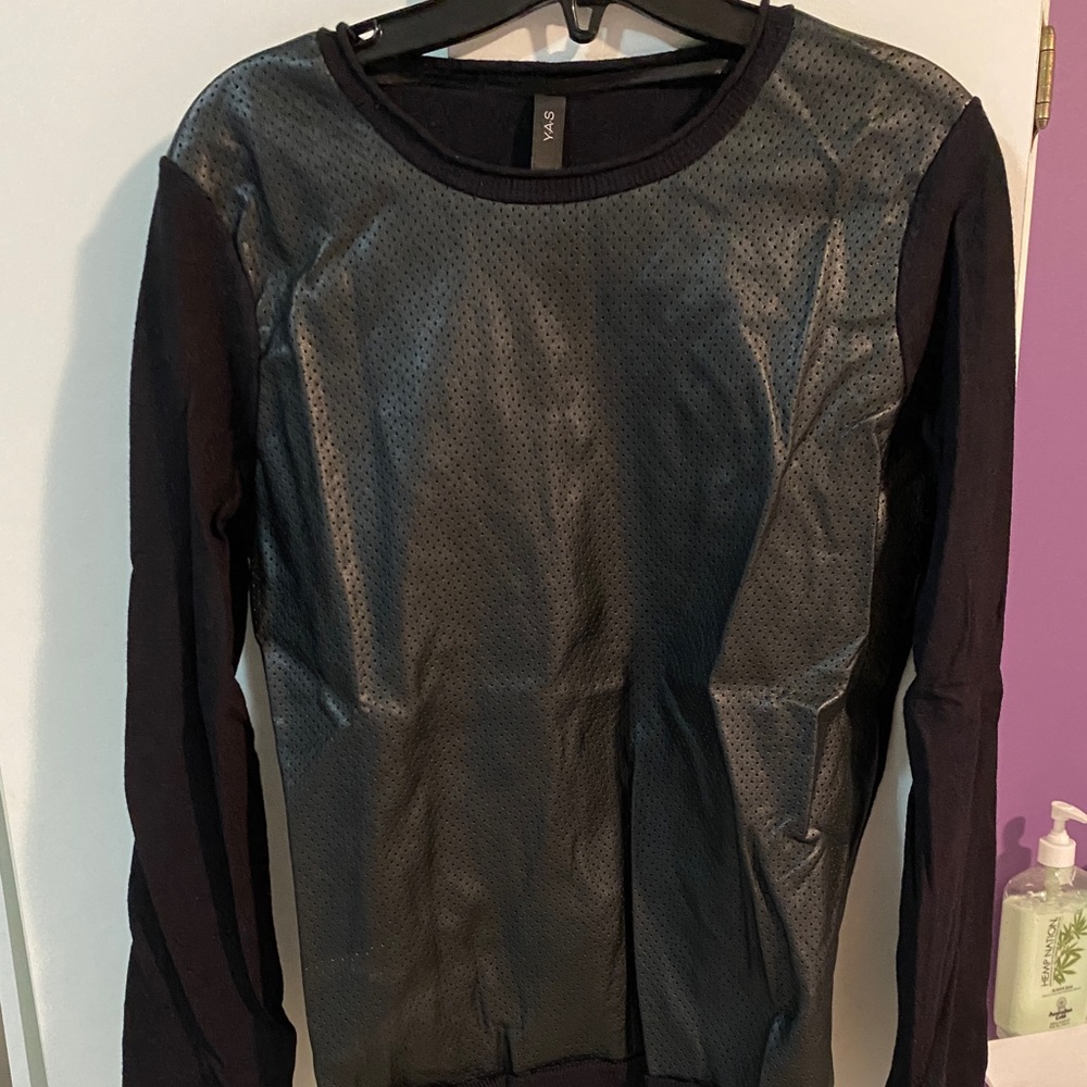 Vero Moda Sweater with Faux Leather